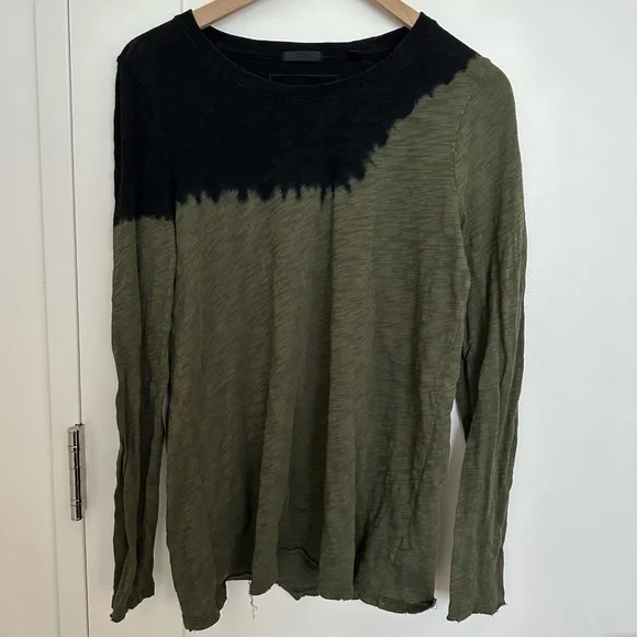 ATM // Slub Jersey Long Sleeve Destroyed Wash Tee - Picture 1 of 6